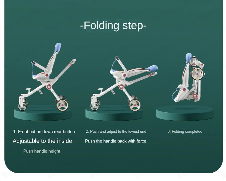 Baby stroller 0 to 3 years four-wheel stroller