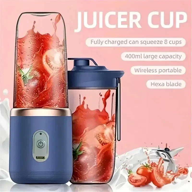 Portable Blender Bottle Electric 6 Blades