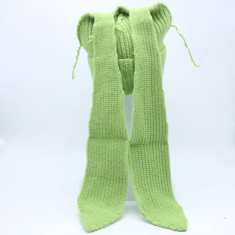 Long fox Ears Knitted Hat