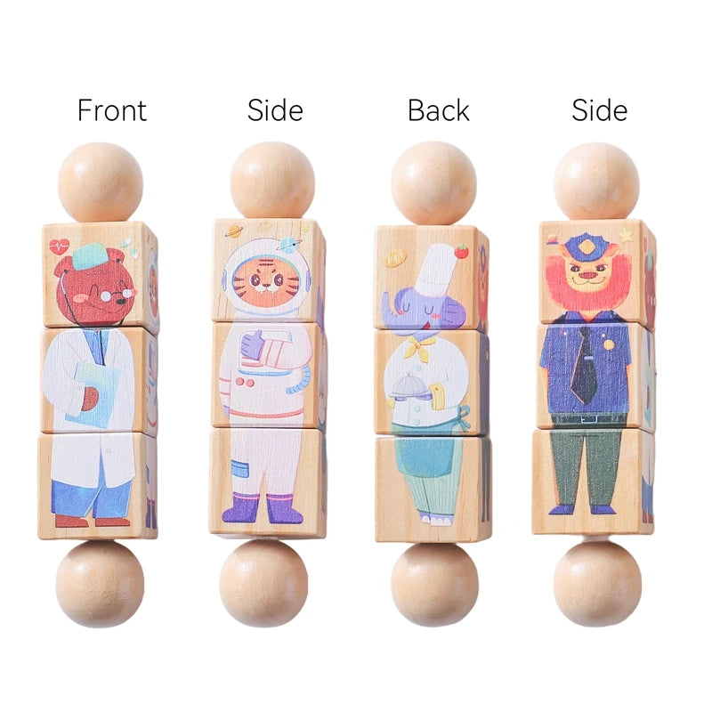 Wooden Montessori Handbell Toy - Stimulating Growth