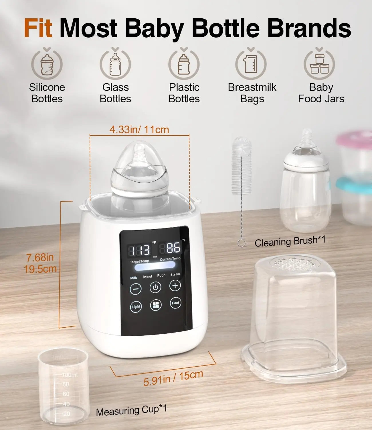 Baby Bottle Warmer & Sterilizer 24 hour