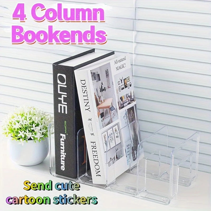 4 Grid Bookends Stand