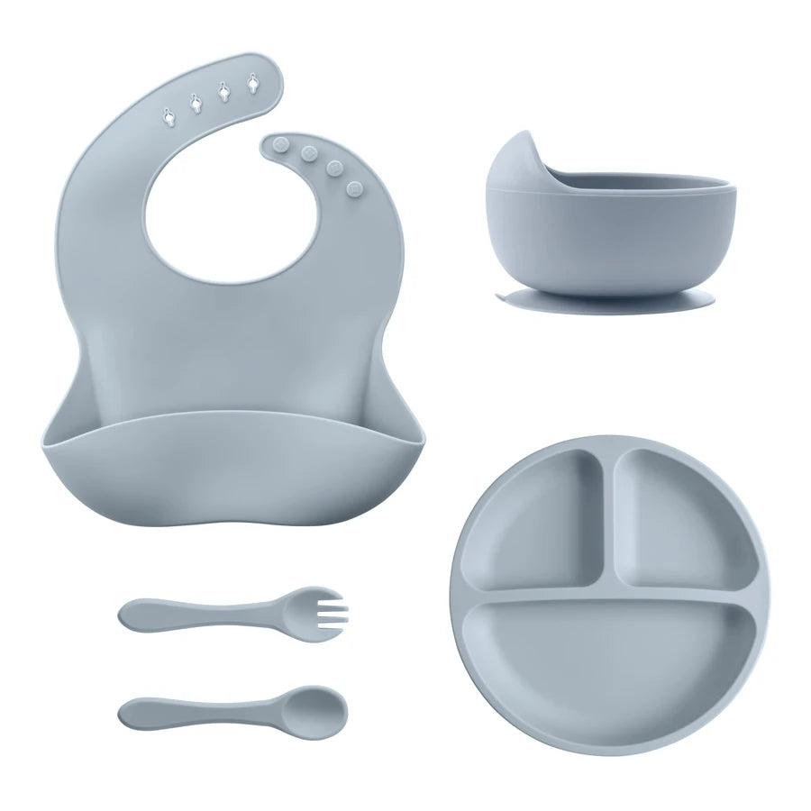Durable BPA-free silicone dinner set for toddlers – Winnebaby