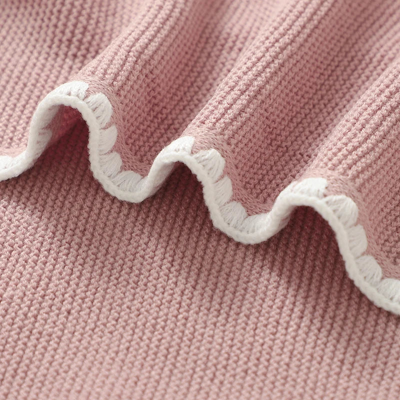 Solid Baby Receiving Blankets for Girl & Boy