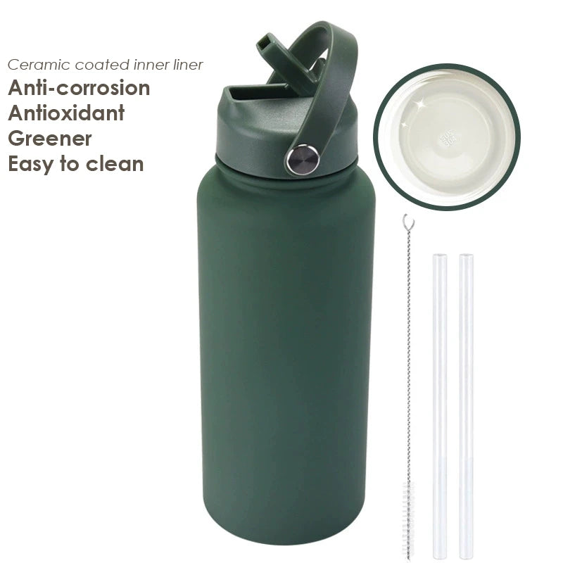 Water Bottle With Straw