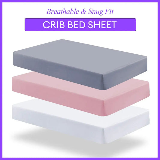 Solid Crib Fitted Sheet
