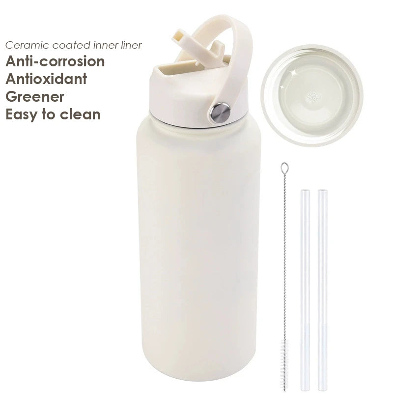 Water Bottle With Straw