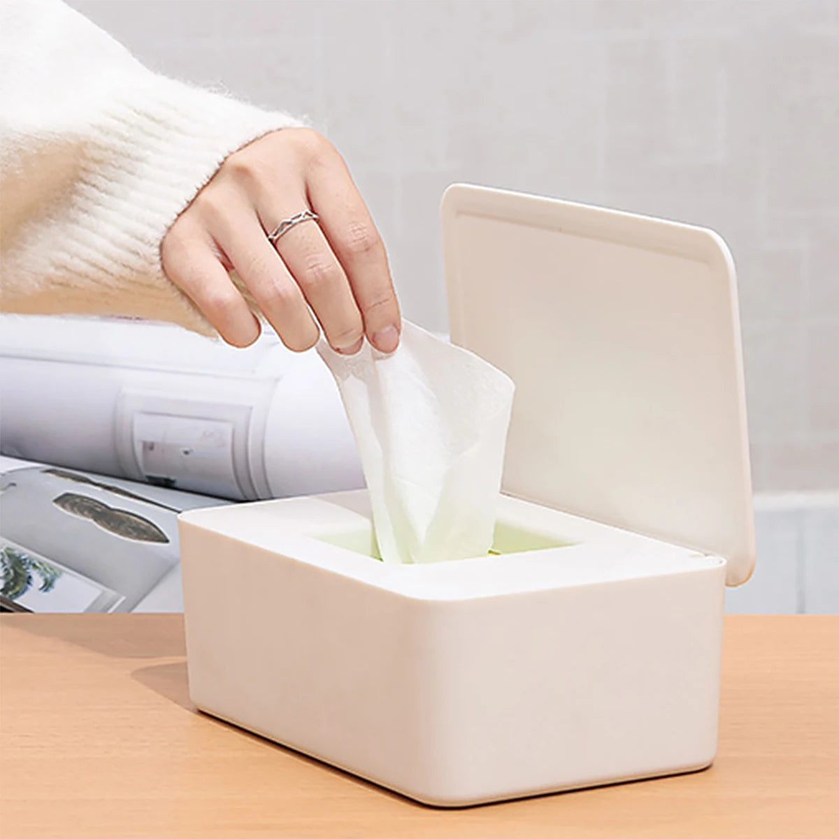 Wet Tissue Box Dustproof Wipes Dispenser