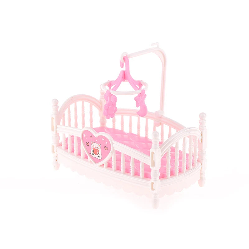 Dollhouse Miniature Baby Room Bassinet Bed