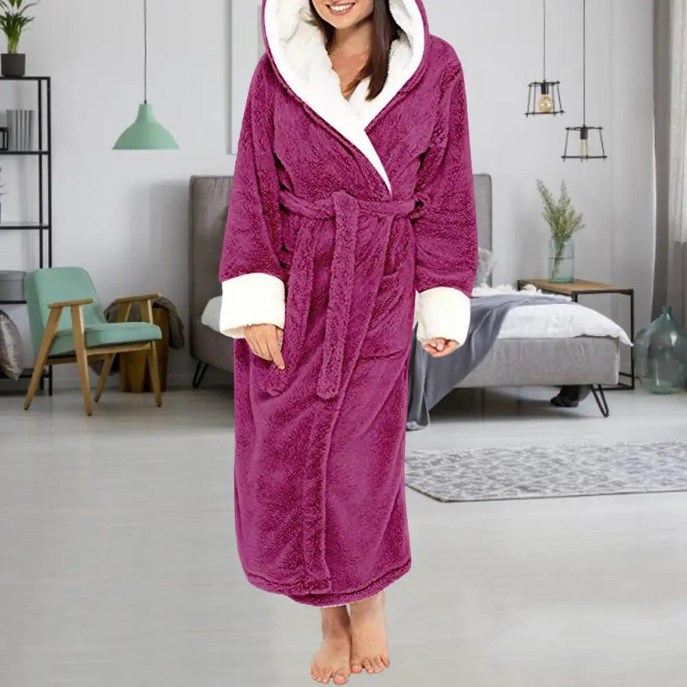 Women Bathrobe Plush