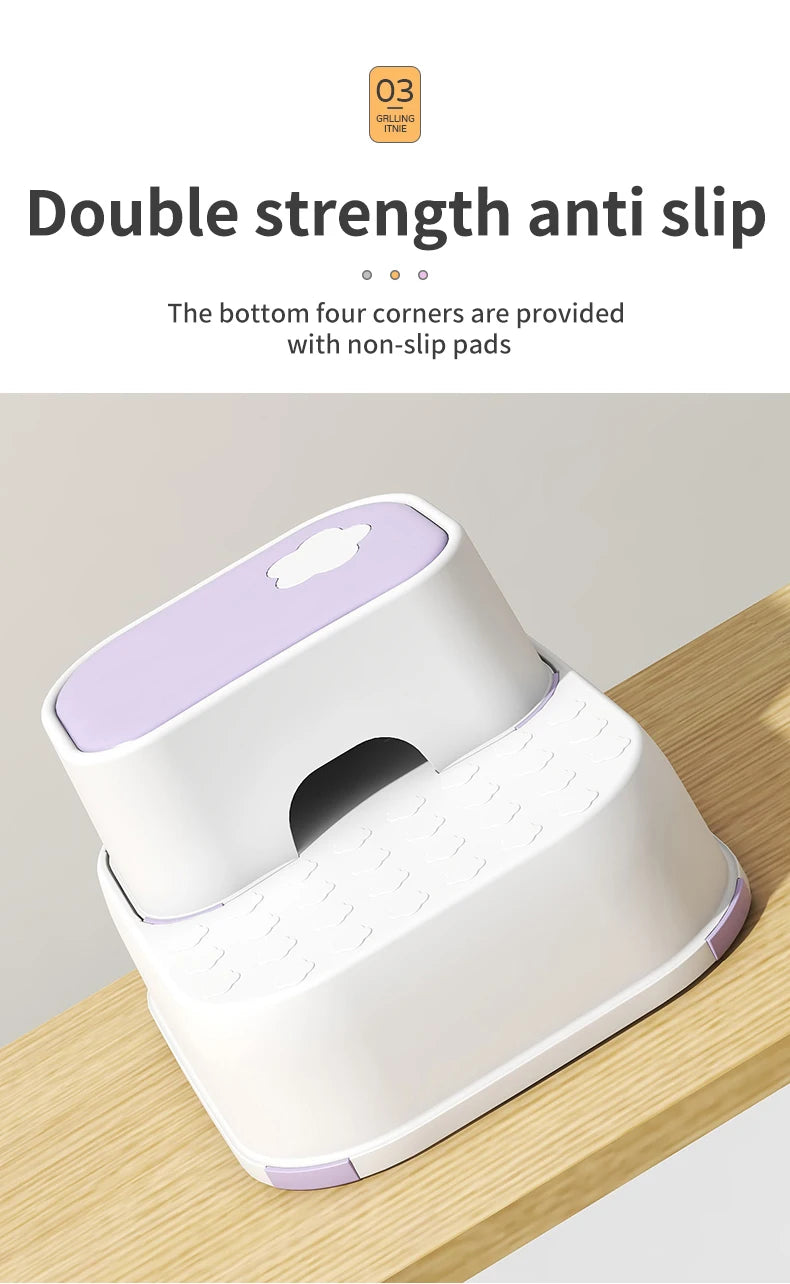 Kid Step Stool Bathroom Non Slip Safety Training