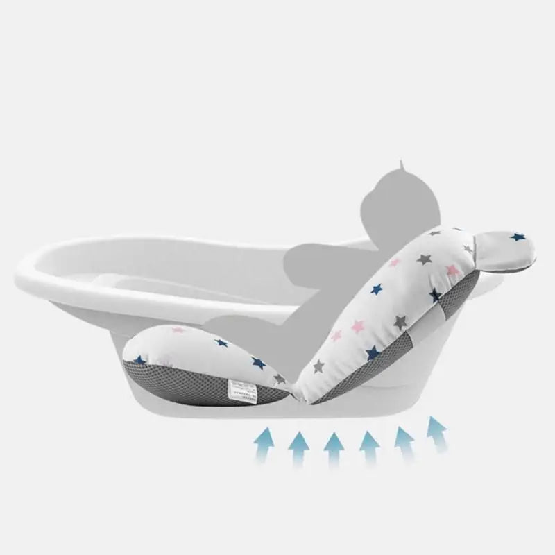 New born Bath Cushion Adjustable Foldable Bathtub