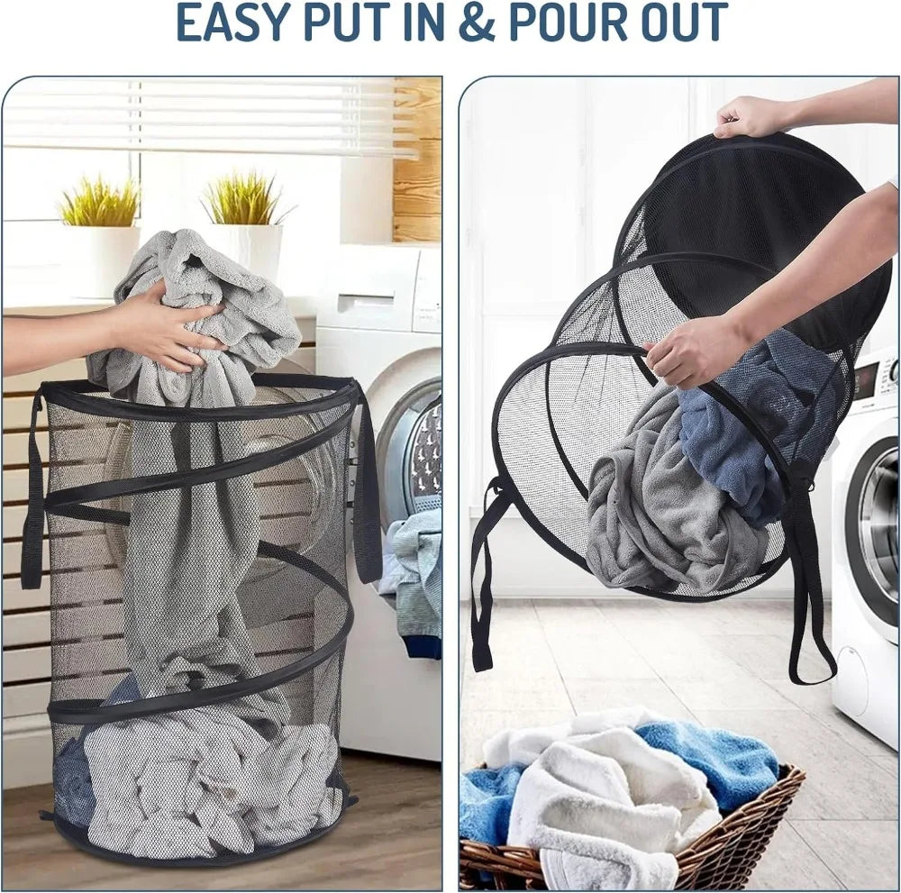 Folding Dirty Laundry Sorting Basket