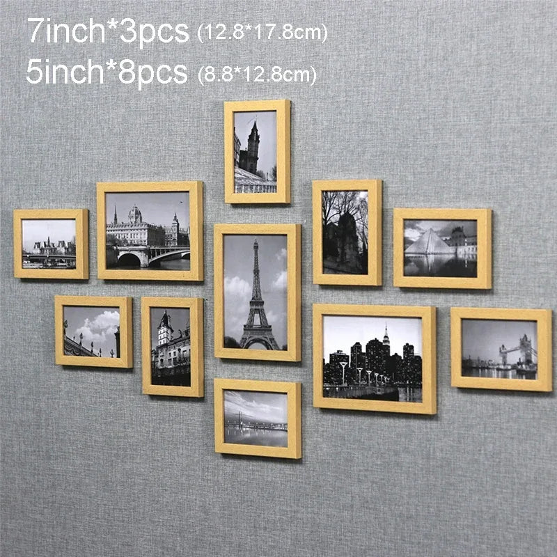 11Pcs Picture Frames Wall Photo Frame
