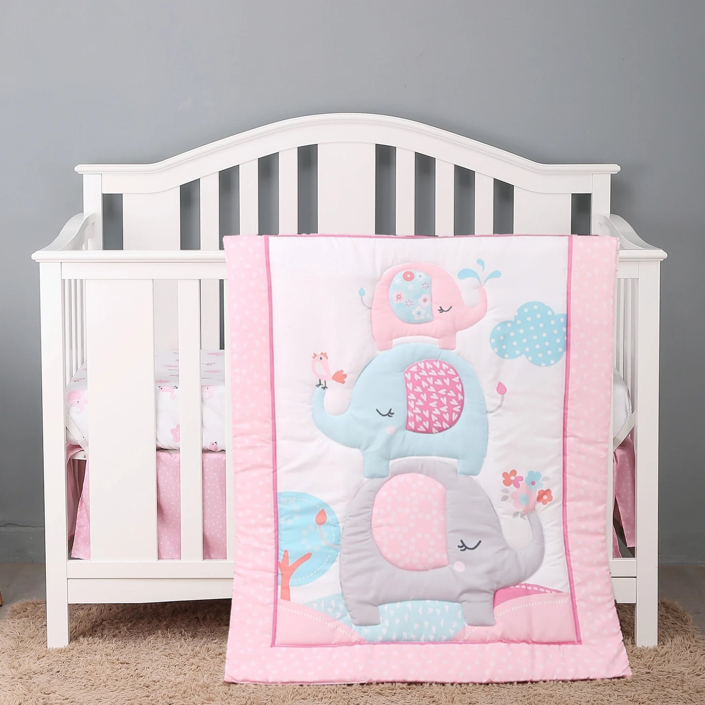 Luxury Super Soft Breathable Cot Bedsheets Crib