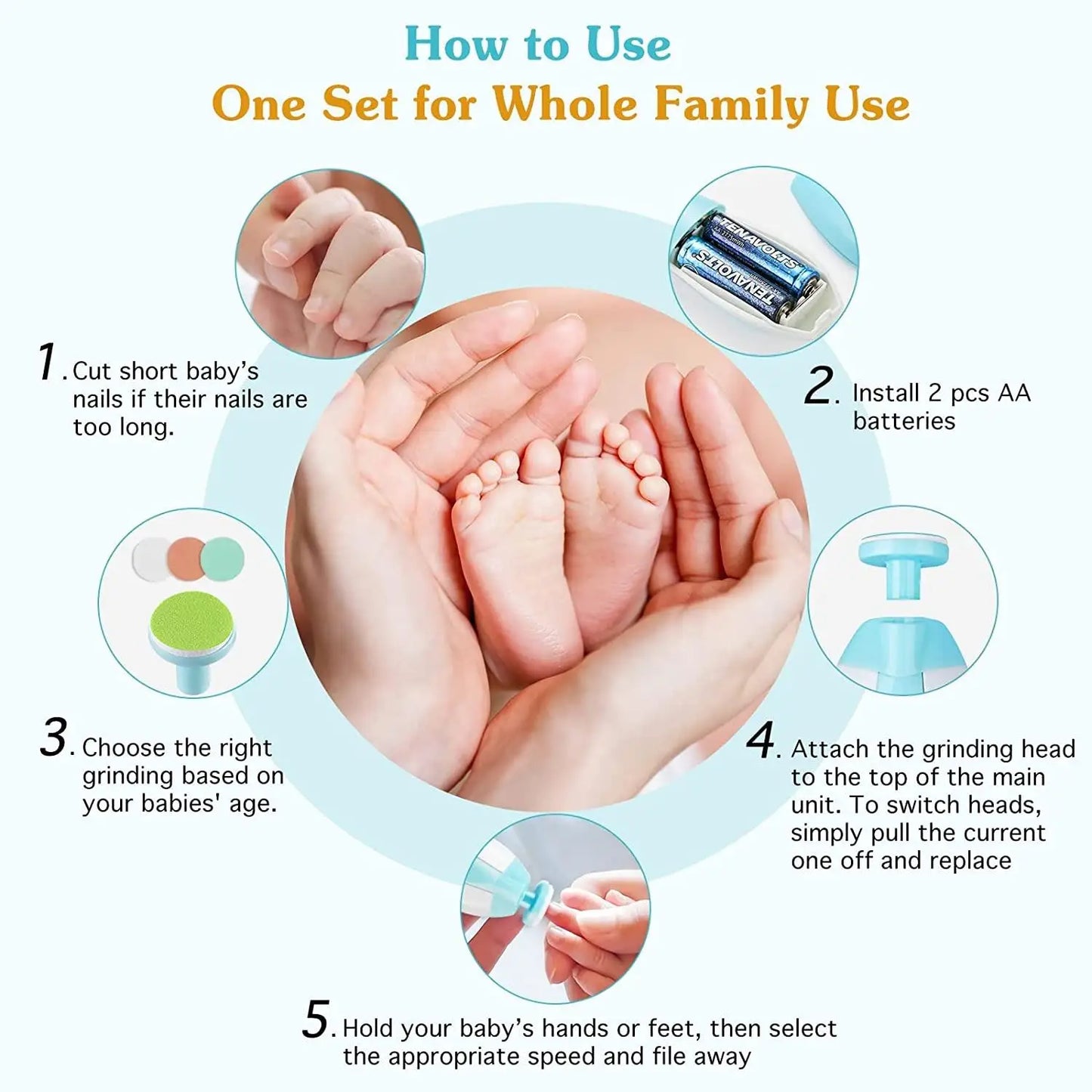 Baby Electric Nail Trimmer