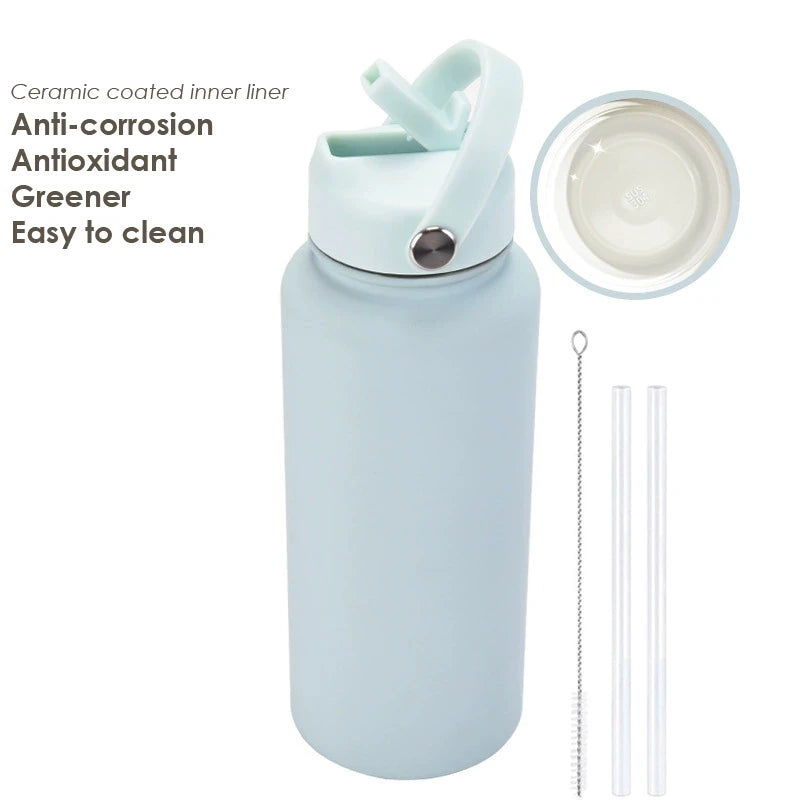 Water Bottle With Straw