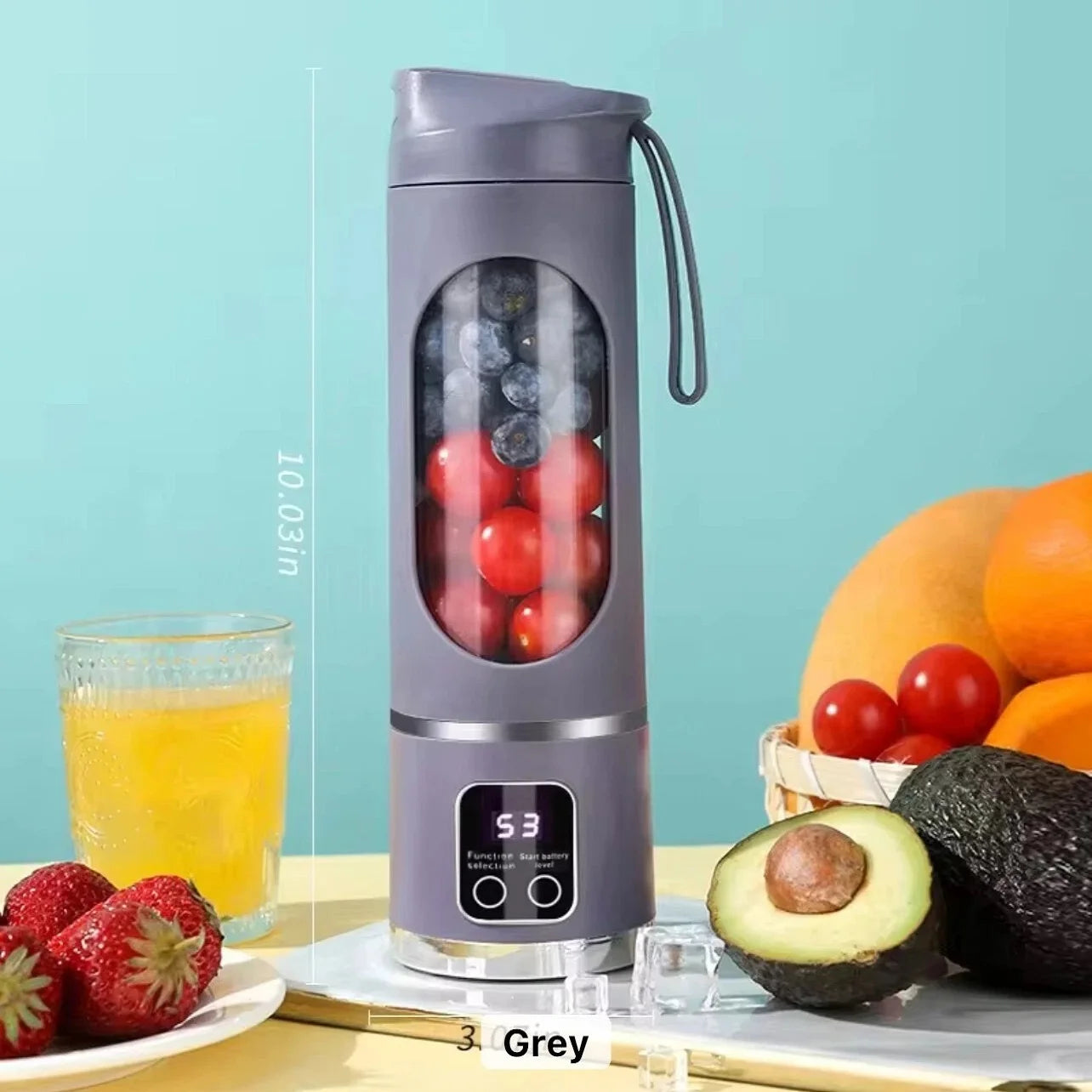 450ml Portable Blender with 12 Blades & Dual Motor