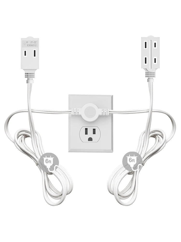 US Twin Extension Cord Power Strip