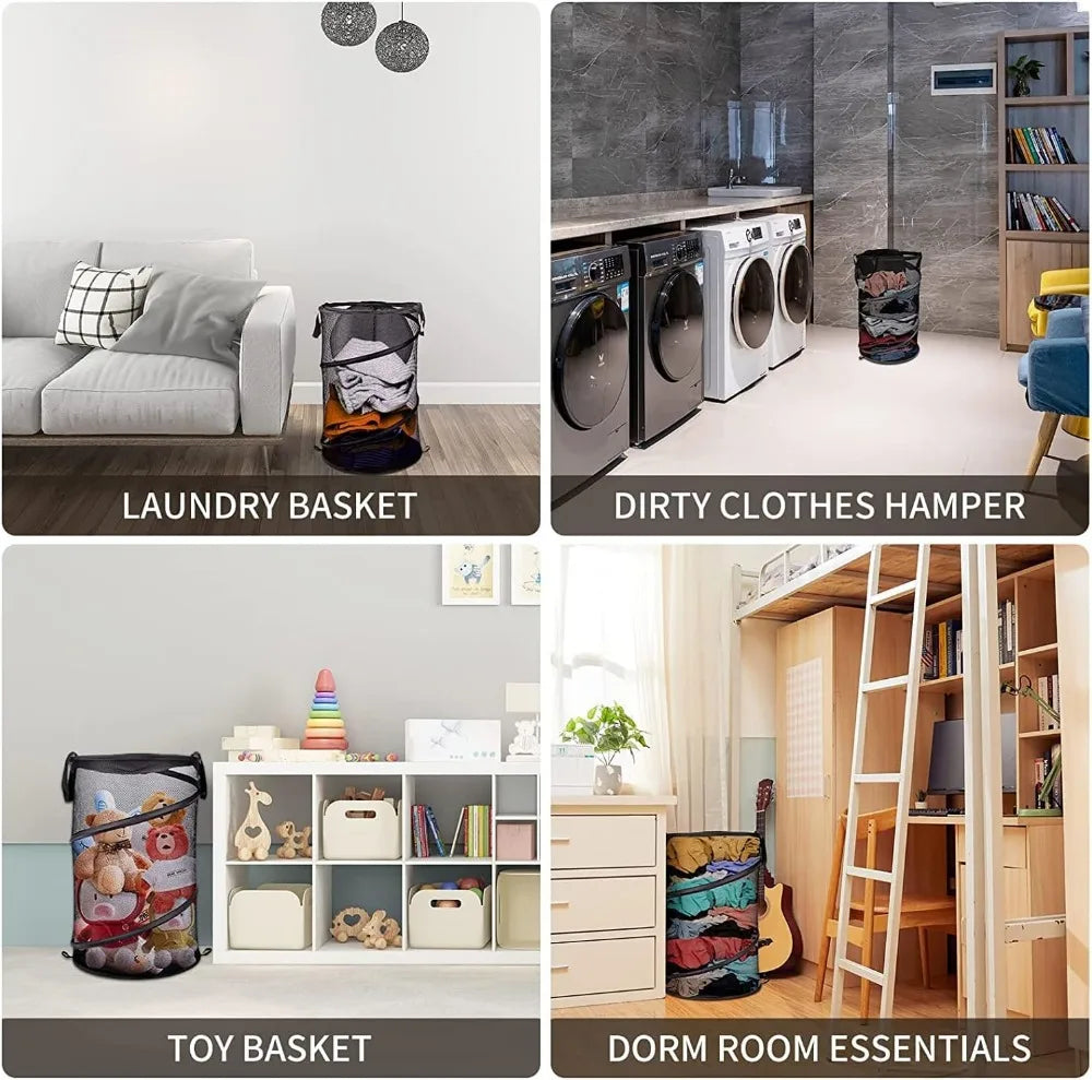 Folding Dirty Laundry Sorting Basket