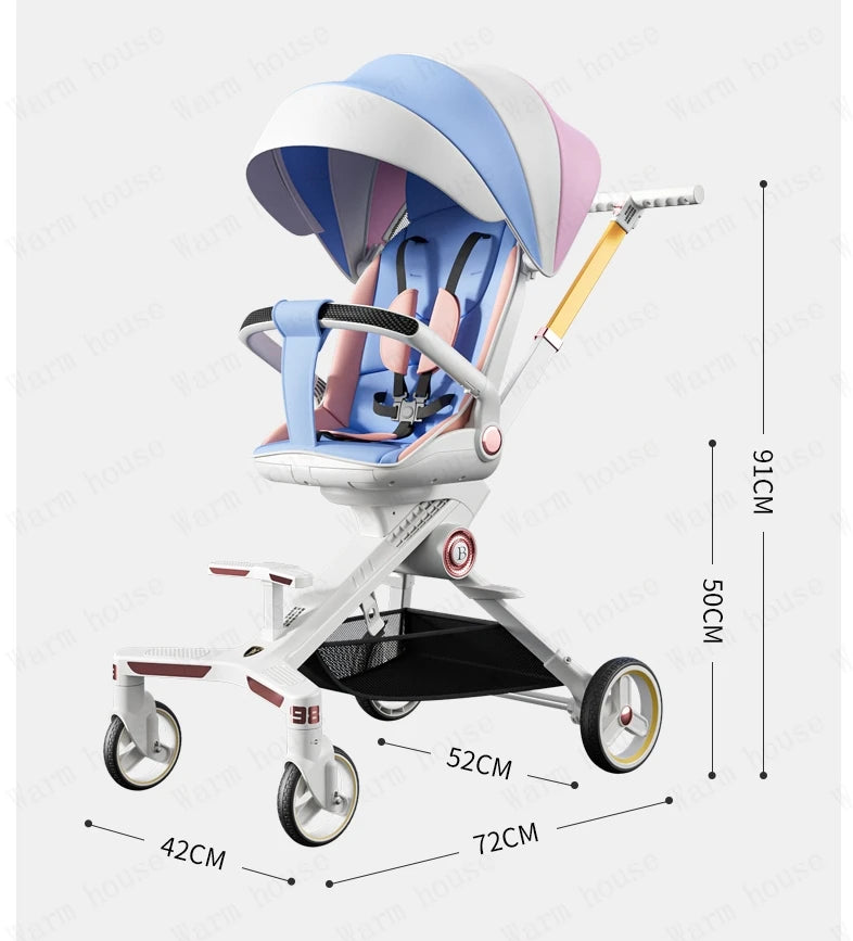 Baby stroller 0 to 3 years four-wheel stroller