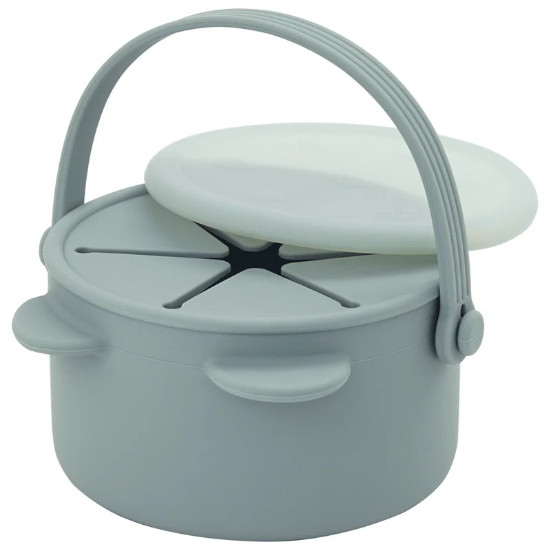 Leakproof snack cup with secure lid for baby travel – Winnebaby