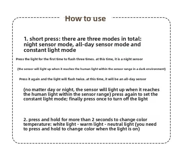 LED Night  Human Induction USB Charging Light
