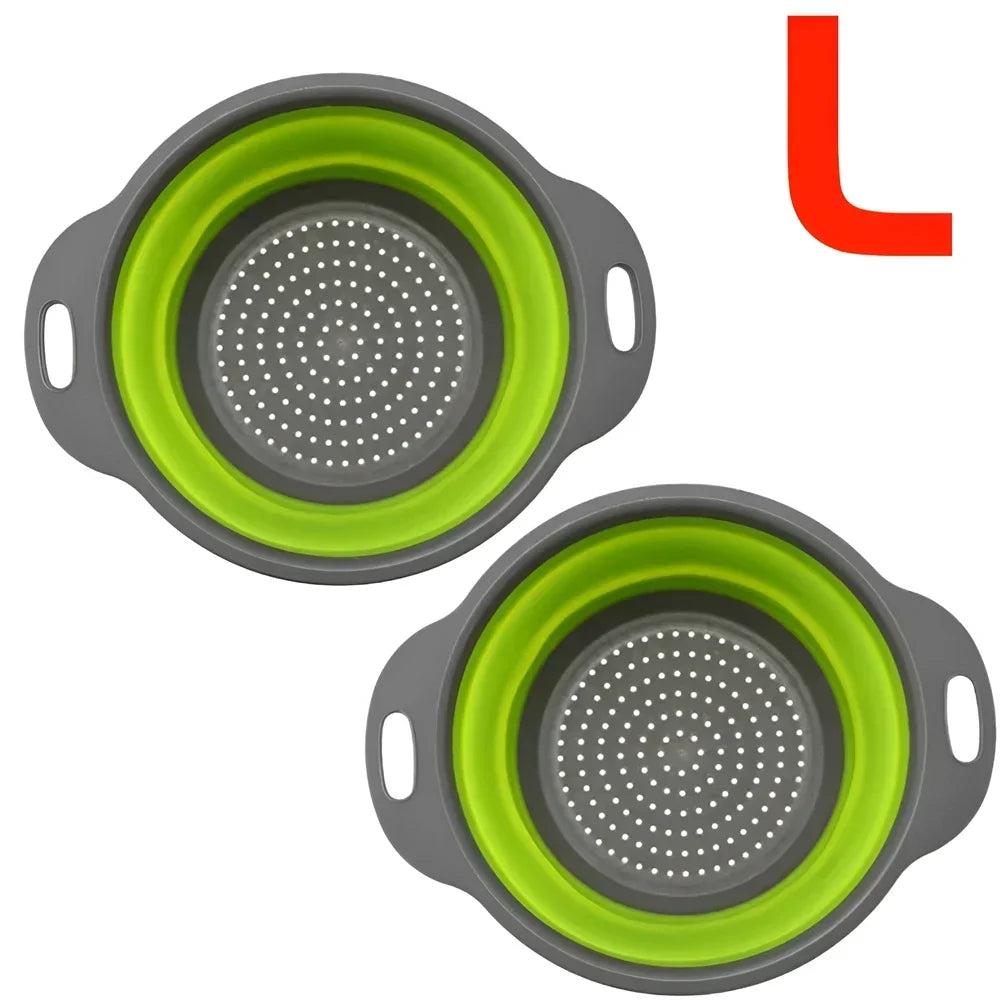 Round Collapsible Colander Silicone