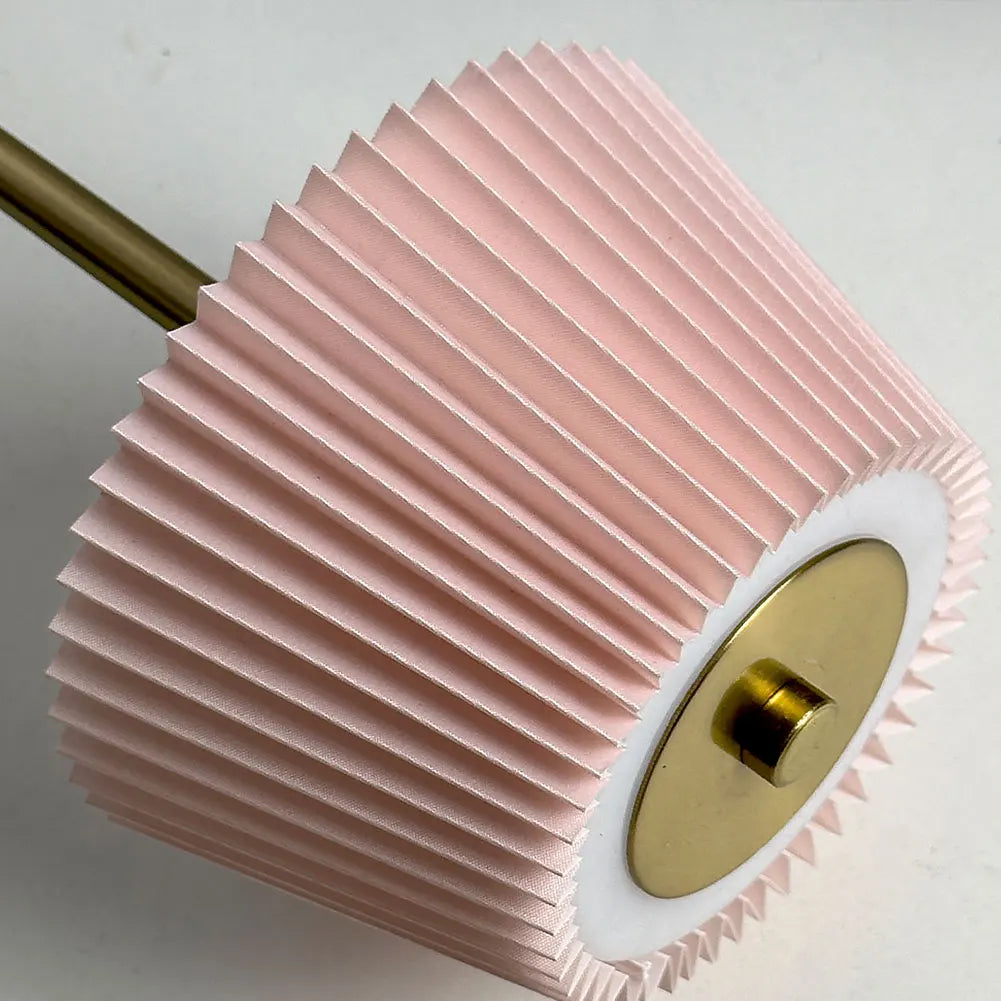 Small Pleated Nightstand Lamp