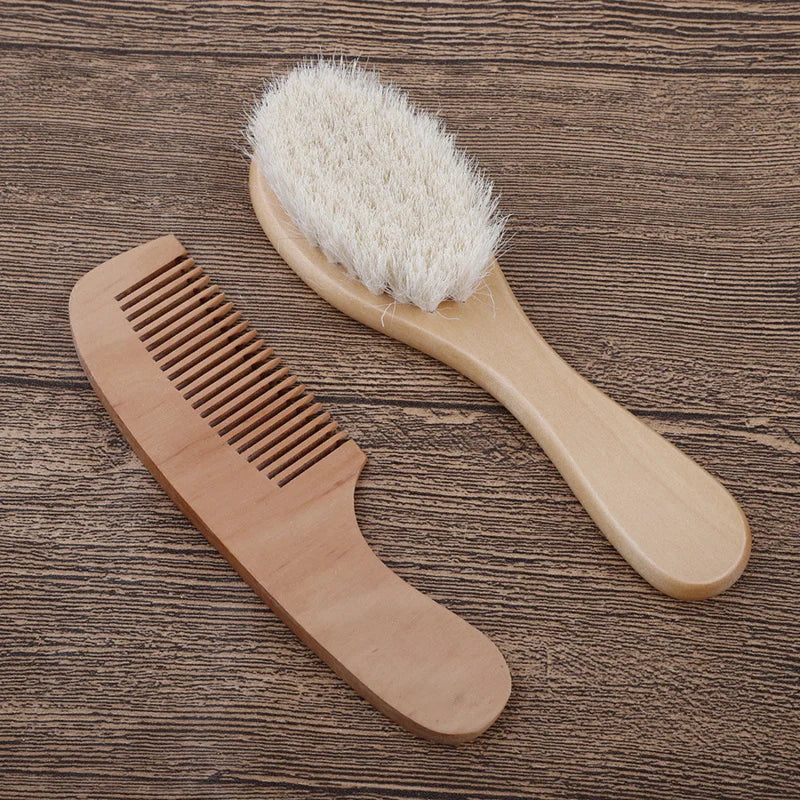 Wooden Baby Hair Brush Comb