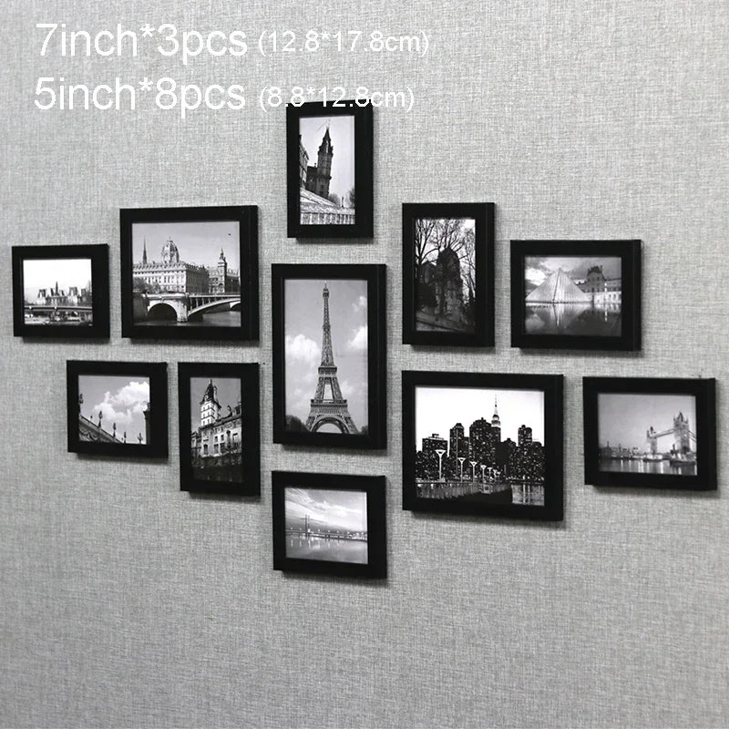 11Pcs Picture Frames Wall Photo Frame