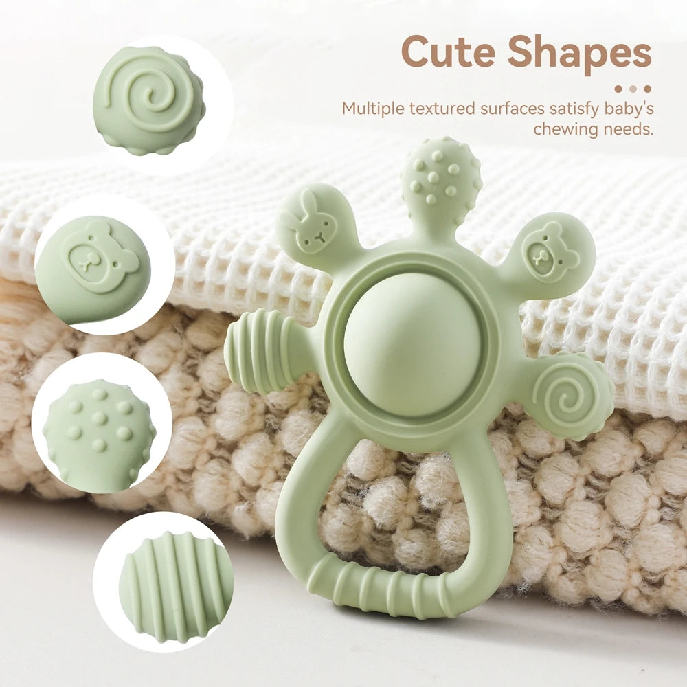 BPA-Free Ultrathick Silicone Teether - Calming Toddlers