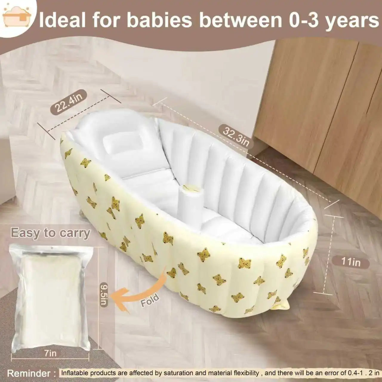 Baby portable shower basin