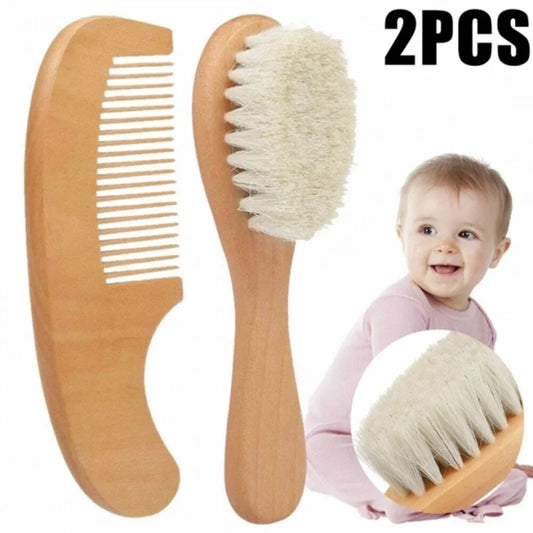 Wooden Baby Hair Brush Comb