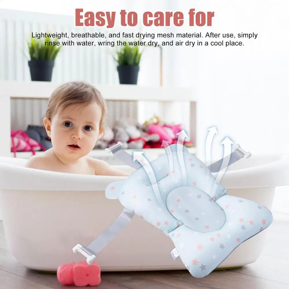 New born Bath Cushion Adjustable Foldable Bathtub