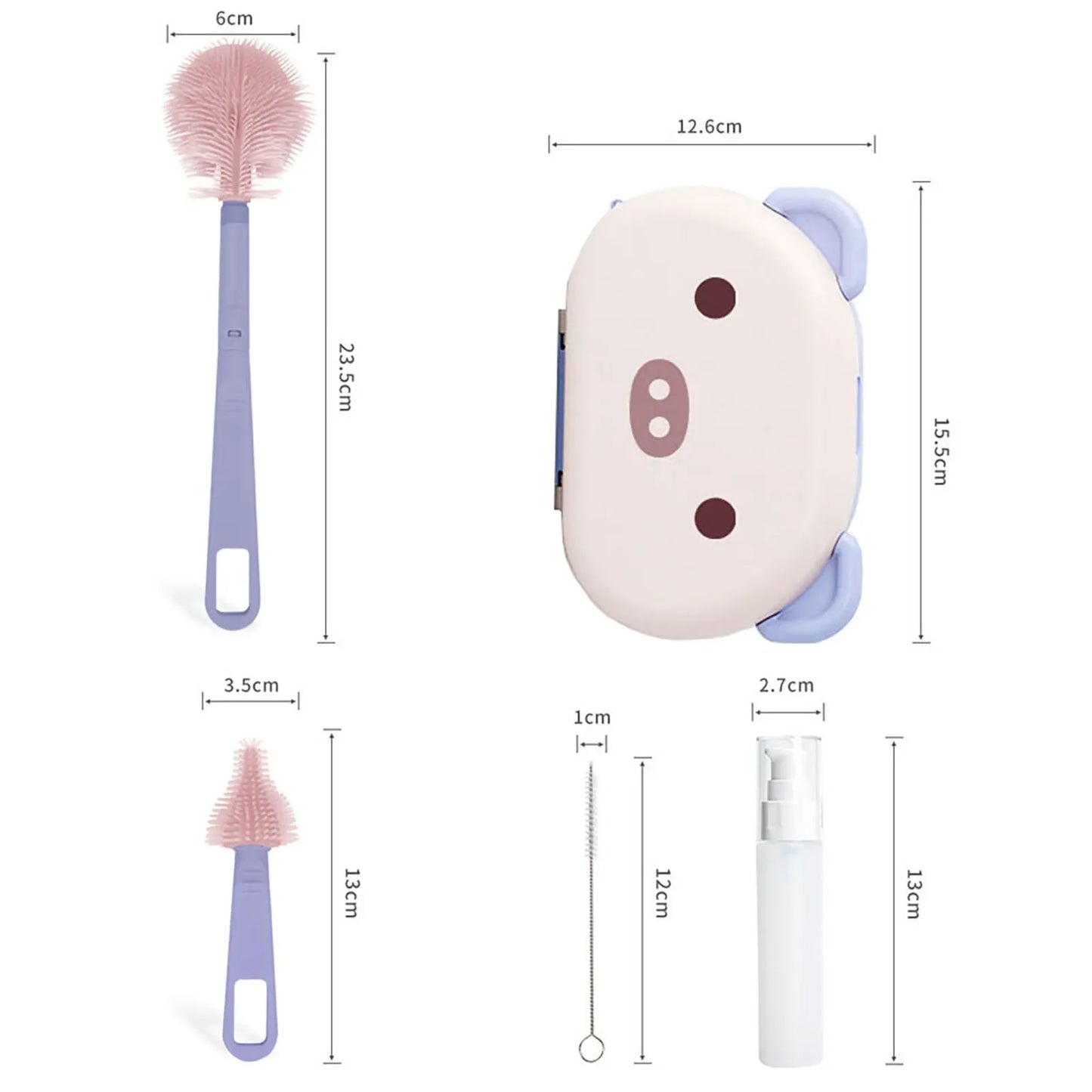 Baby Bottle Cleaner Brush Set