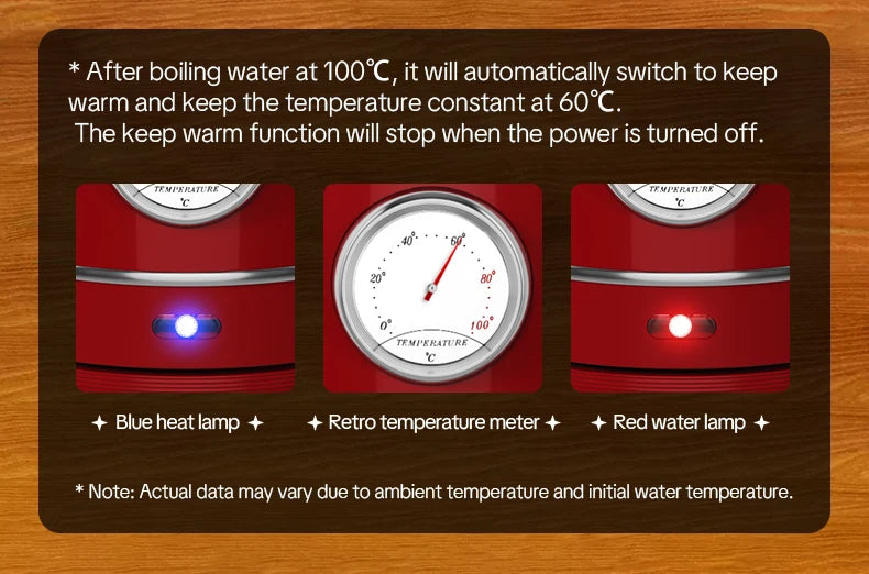 European-style retro electric kettle