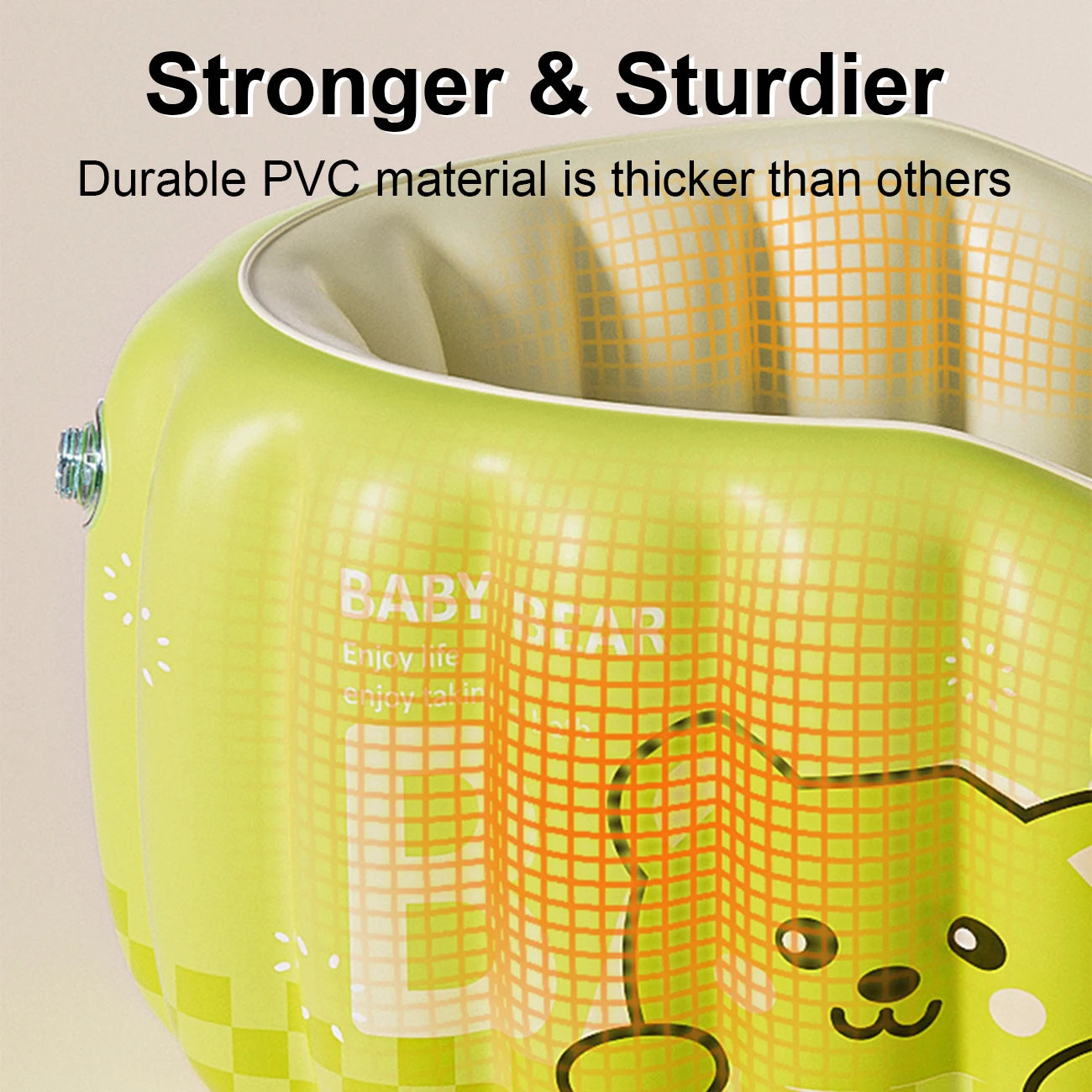 Inflatable baby bathtub