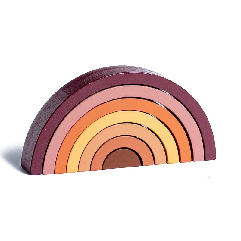 Wooden Rainbow Educational Montessori Toy