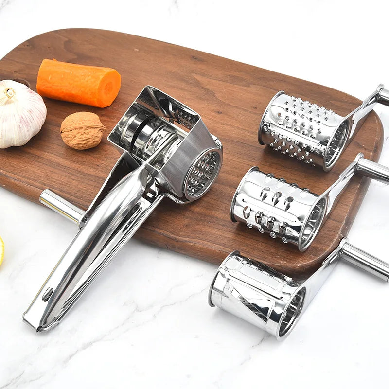 Rotary Cheese Grater Stainless Steel Handheld