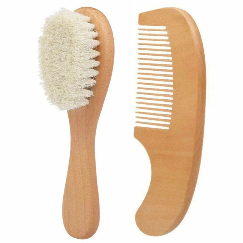 Wooden Baby Hair Brush Comb