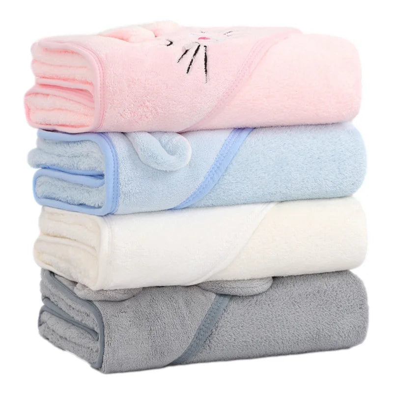 Baby Bath Towels Soft Newborn Hooded Towel