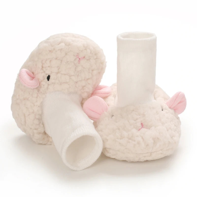 Winter Cartoon Baby Booties Boy Girl