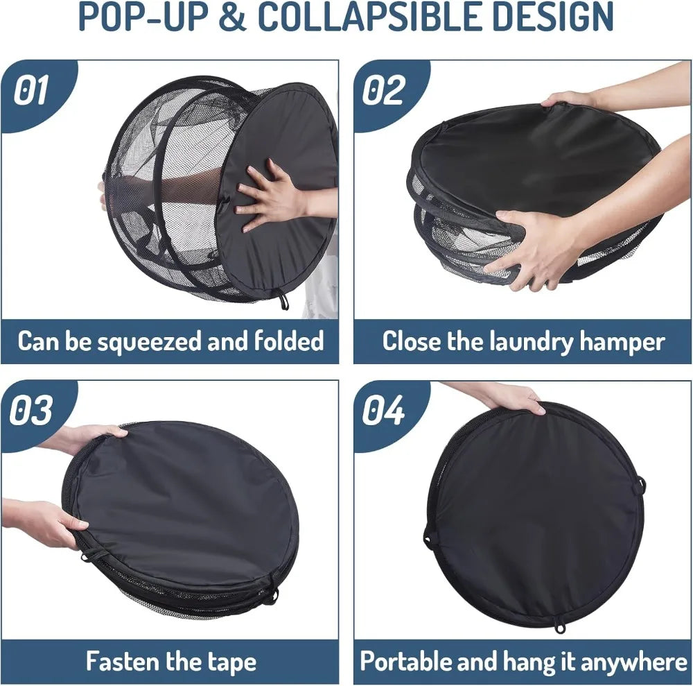 Folding Dirty Laundry Sorting Basket