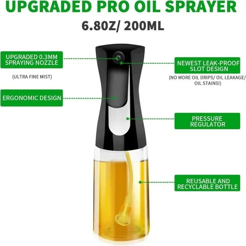 Multipurpose oil spray bottle for cooking and grilling