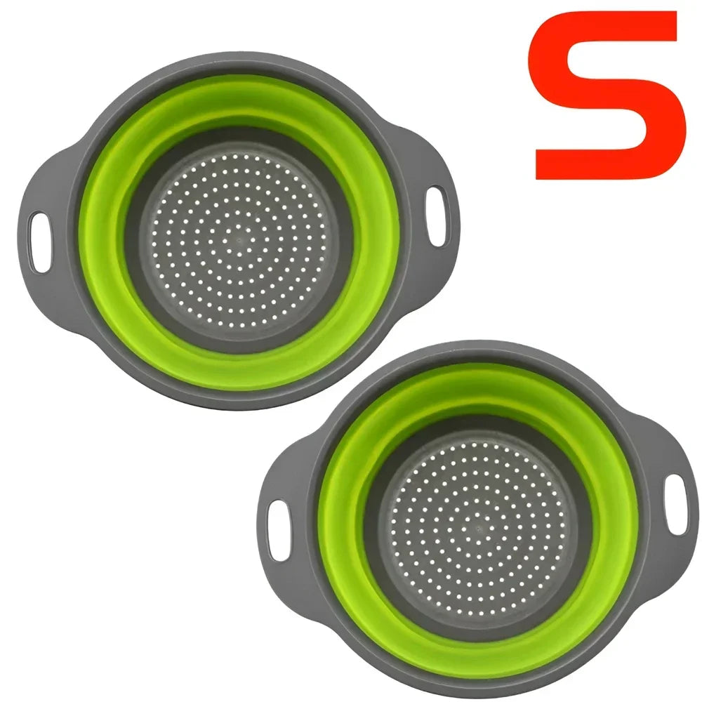 Round Collapsible Colander Silicone