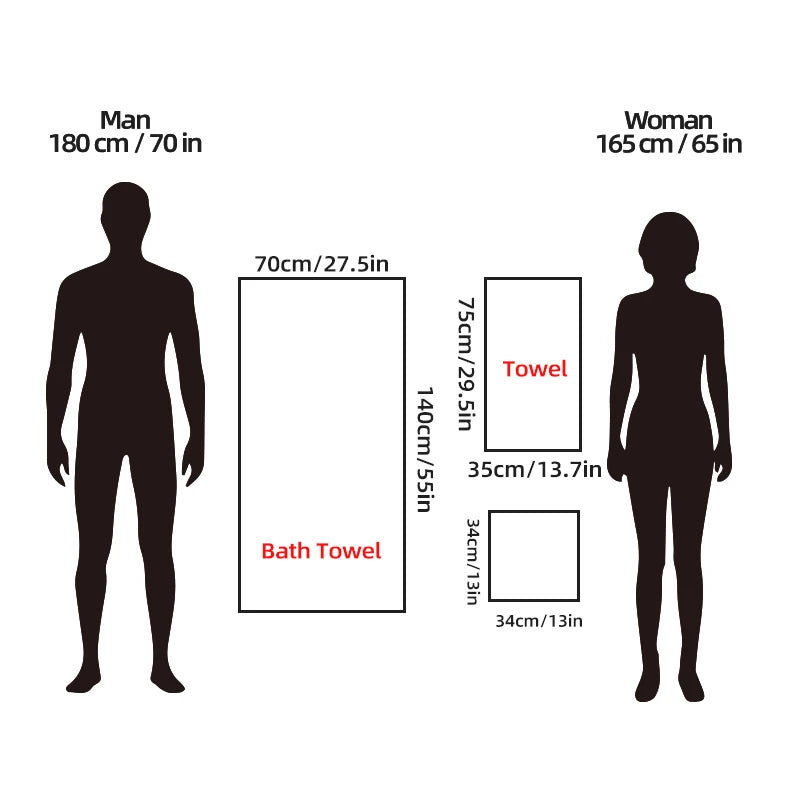 8 Pcs Bath Towel Set