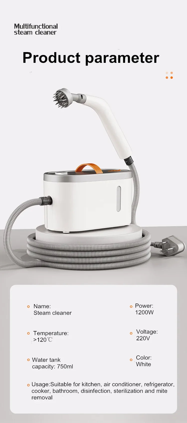 New Handheld High Temperature Steam Cleaner