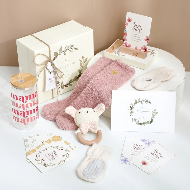 Baby Bathing Set Gift Box Wooden