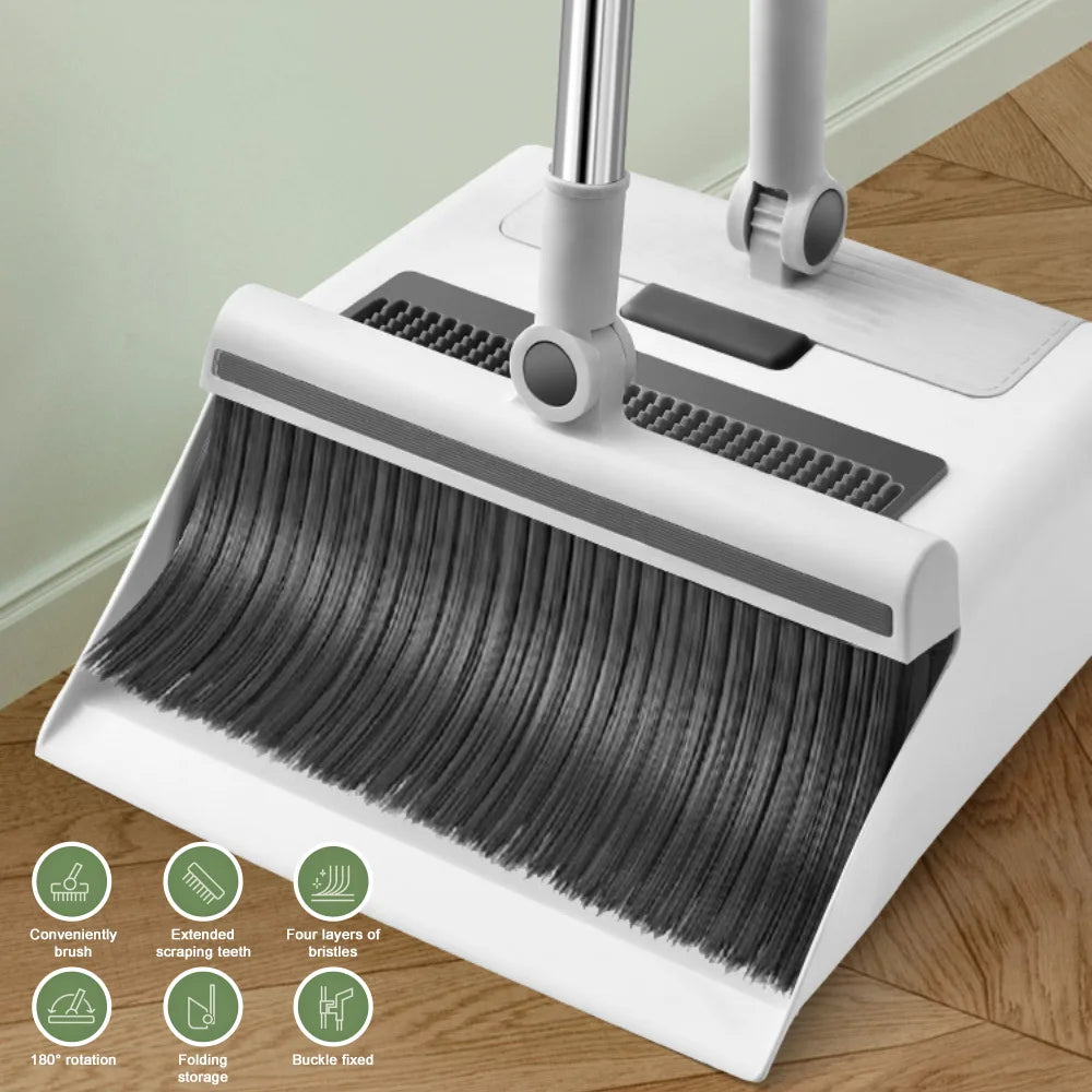 Broom Dustpan Floor Brush Set